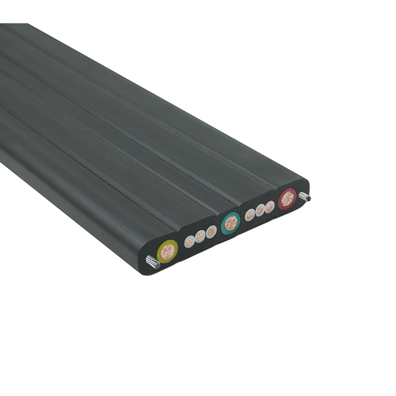 مركب غمد كرين السفر كابل مسطح مع أسلاك الفولاذ