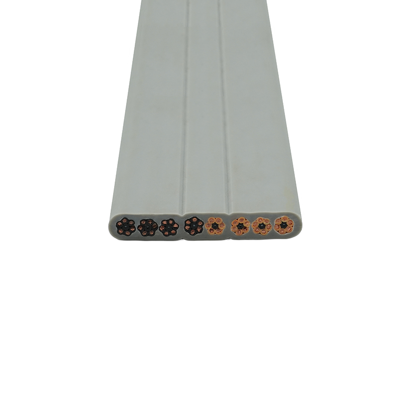 الكابلات المسطحة ذات غلاف PVC المعزول PVC النحاسية