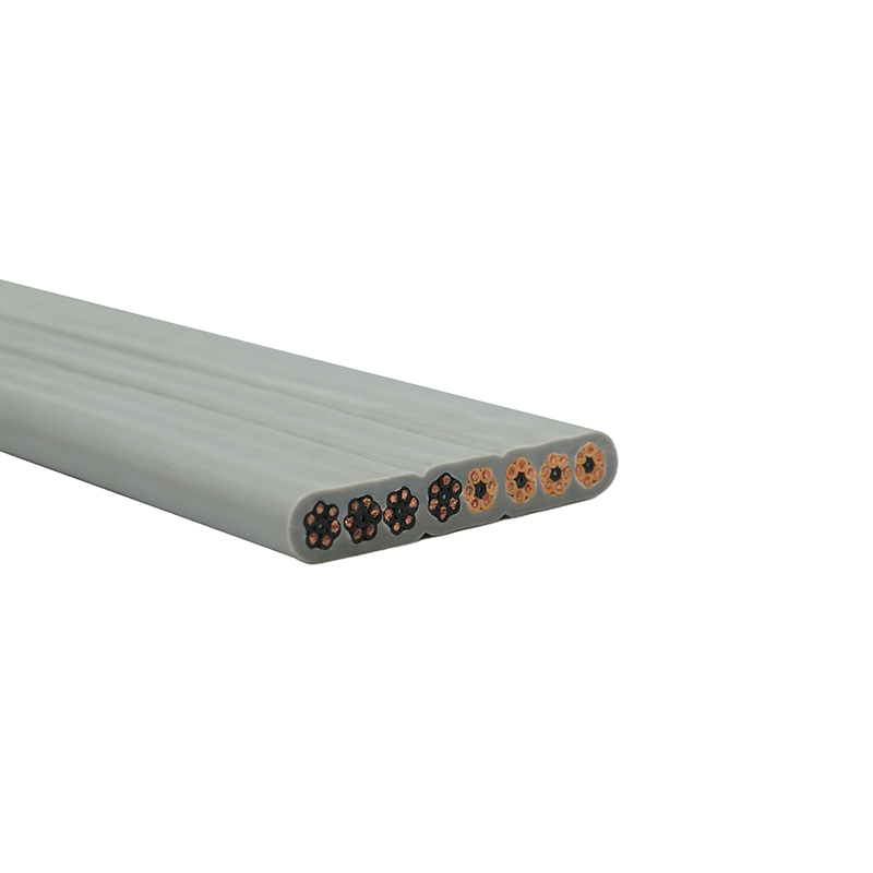 الكابلات المسطحة ذات غلاف PVC المعزول PVC النحاسية