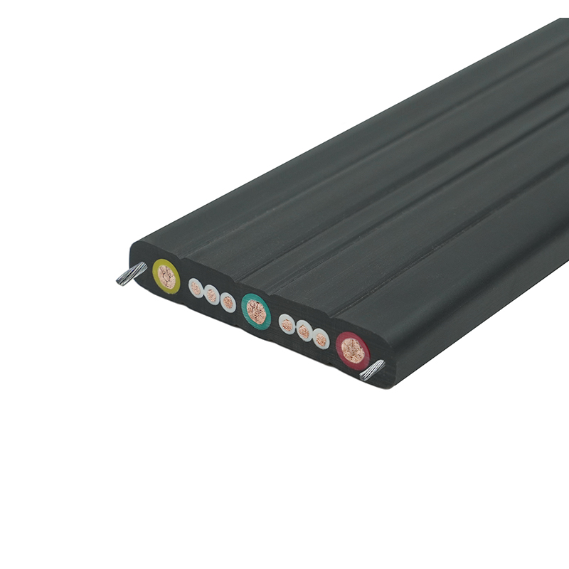 مركب غمد كرين السفر كابل مسطح مع أسلاك الفولاذ