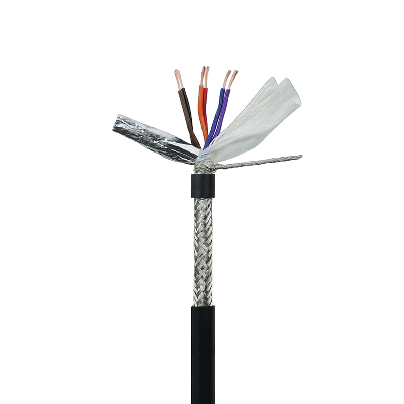 كابل سلسلة سحب مزدوج ملتوي ومحمي عالي المرونة